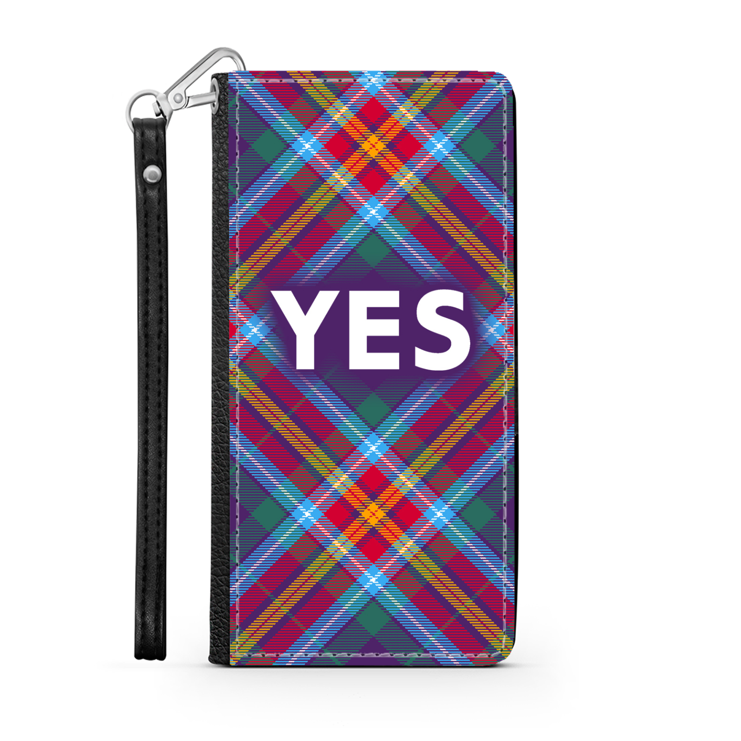 YES ~ Alba Gu Bràth ~ Tartan Faux Leather Wallet Phone Case