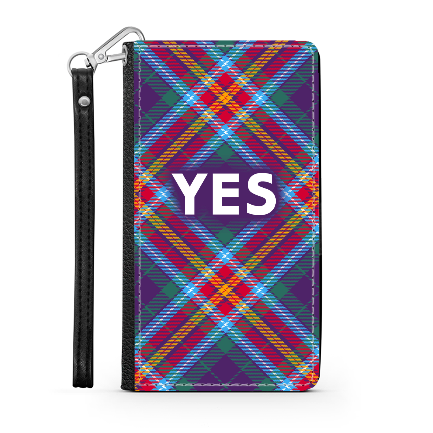 YES ~ Alba Gu Bràth ~ Tartan Faux Leather Wallet Phone Case
