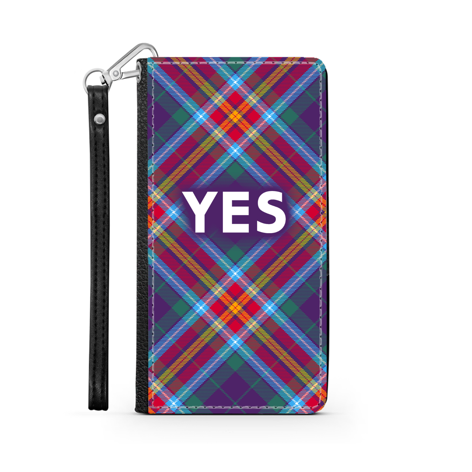 YES ~ Alba Gu Bràth ~ Tartan Faux Leather Wallet Phone Case