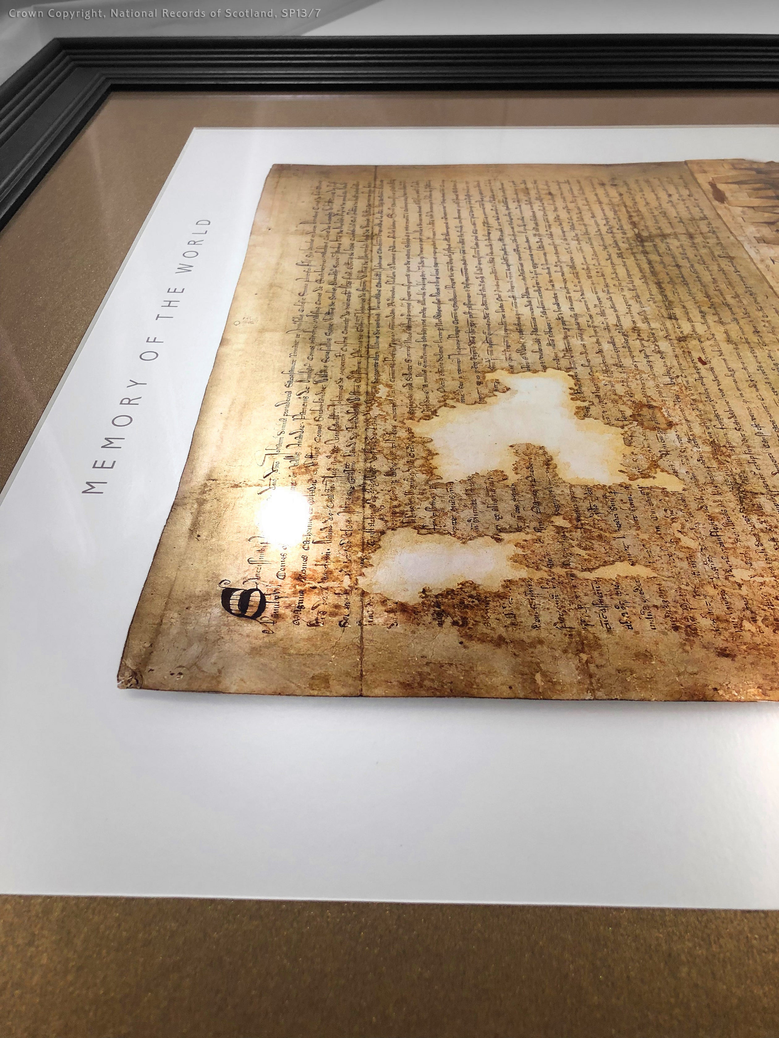 The Declaration of Arbroath Gold Metallic Print Editions - Pearl and bronze - Only 700 copies