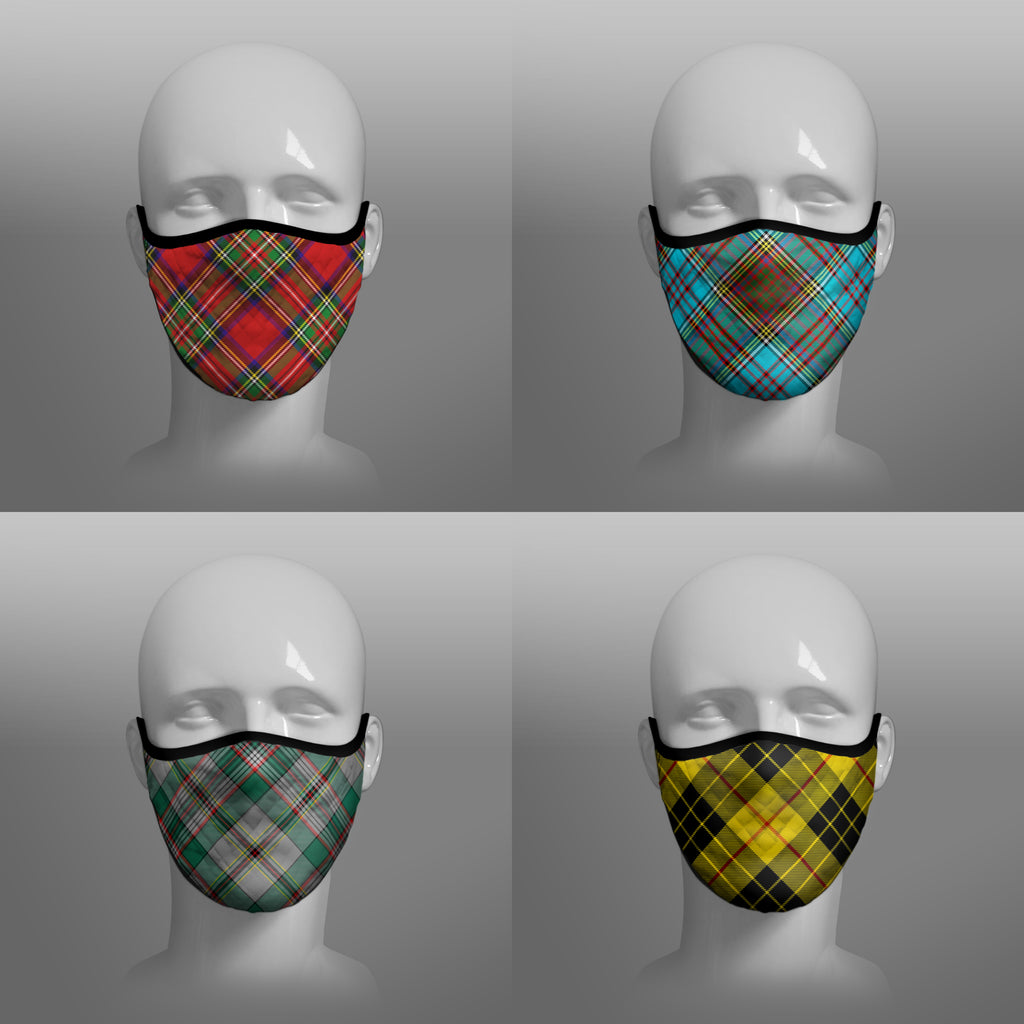 Clan Tartan Face Masks - cloth face coverings - by Steven Patrick Sim the Tartan Artisan - Arbroath Scotland - Nicola Sturgeon