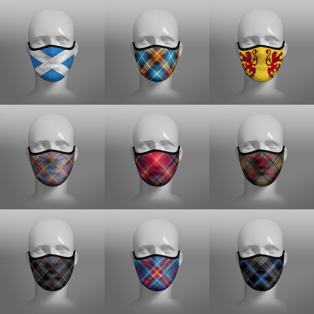 Tartan Face Masks by the Tartan Artisan, Arbroath Scotland