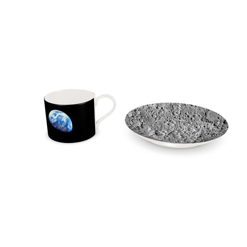 Earthrise Espresso Cup & Lunar Saucer
