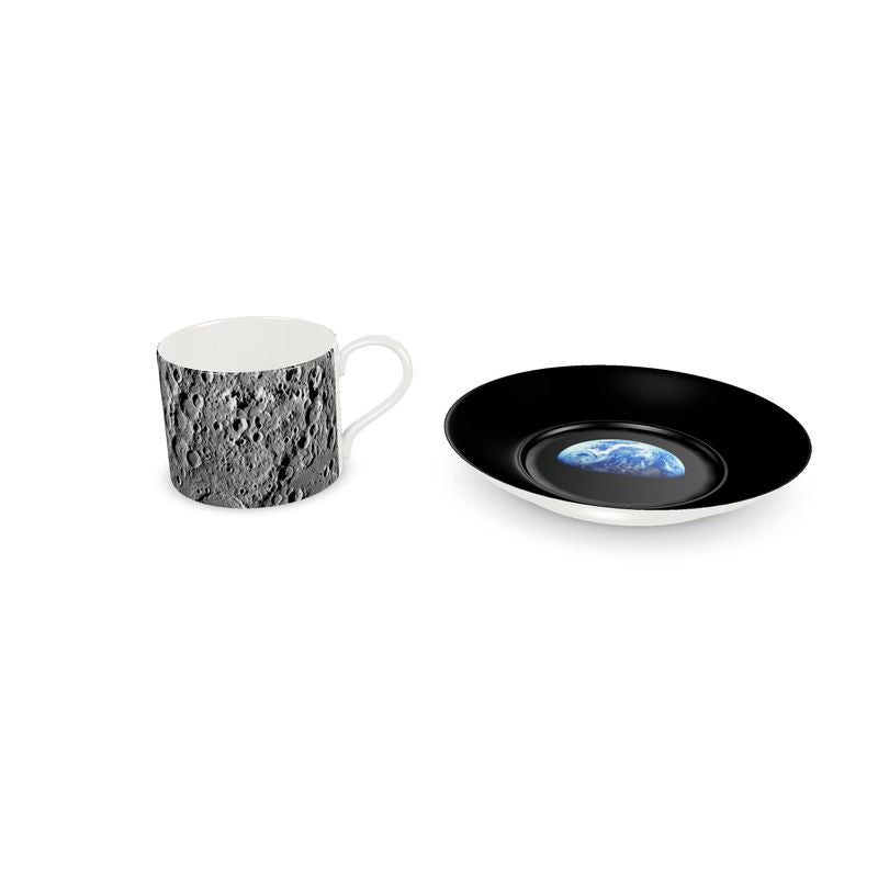 Earthrise Espresso Lunar Cup & Saucer