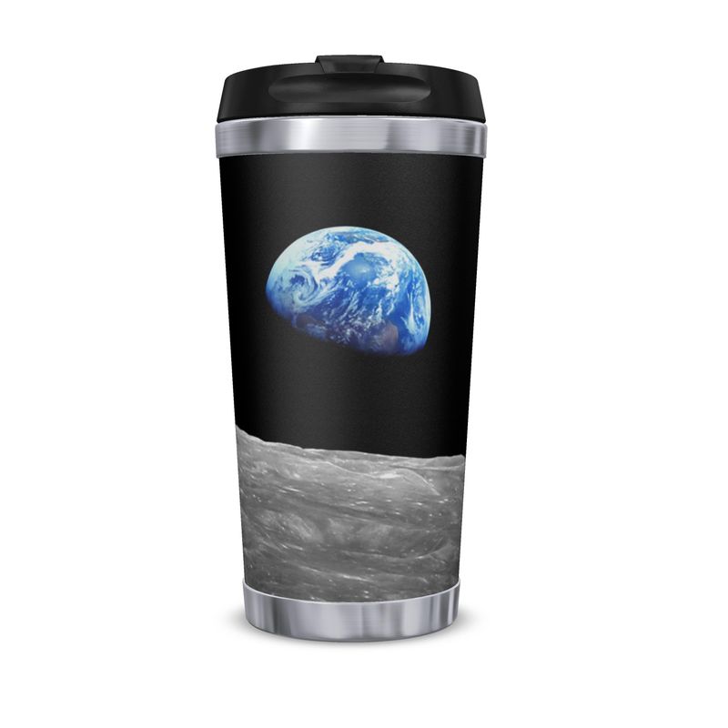 Earthrise 2.0 - Travel Flask - with iconic photo