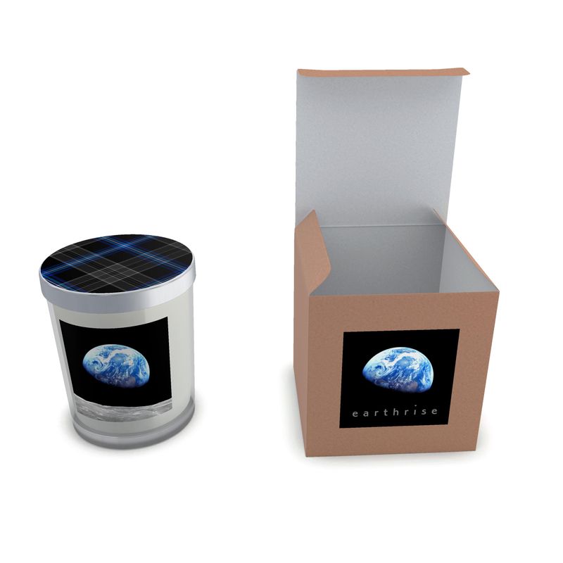 Earthrise Iconic Photo Set Candle in Glass