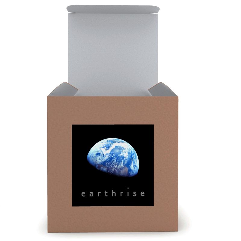 Earthrise Iconic Photo Set Candle in Glass