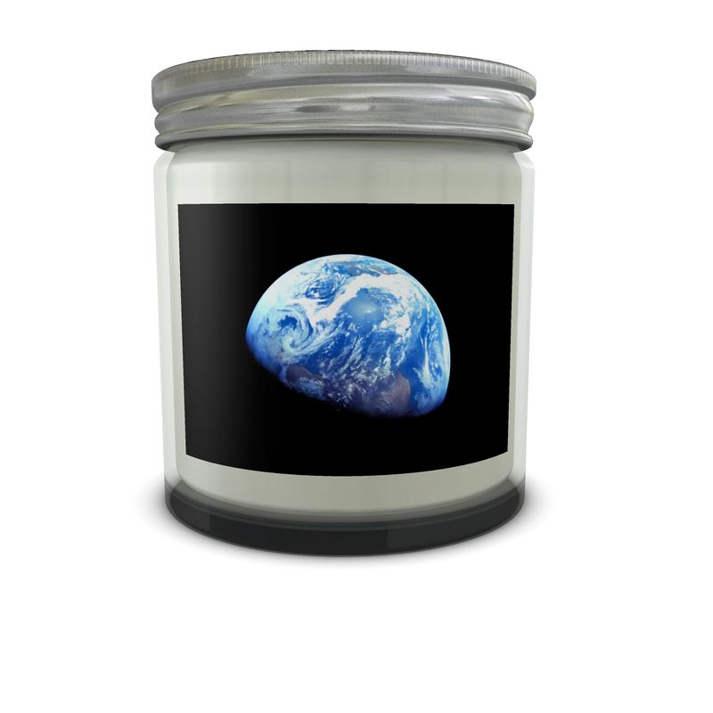Earthrise Iconic Photo Set Candle in Jar