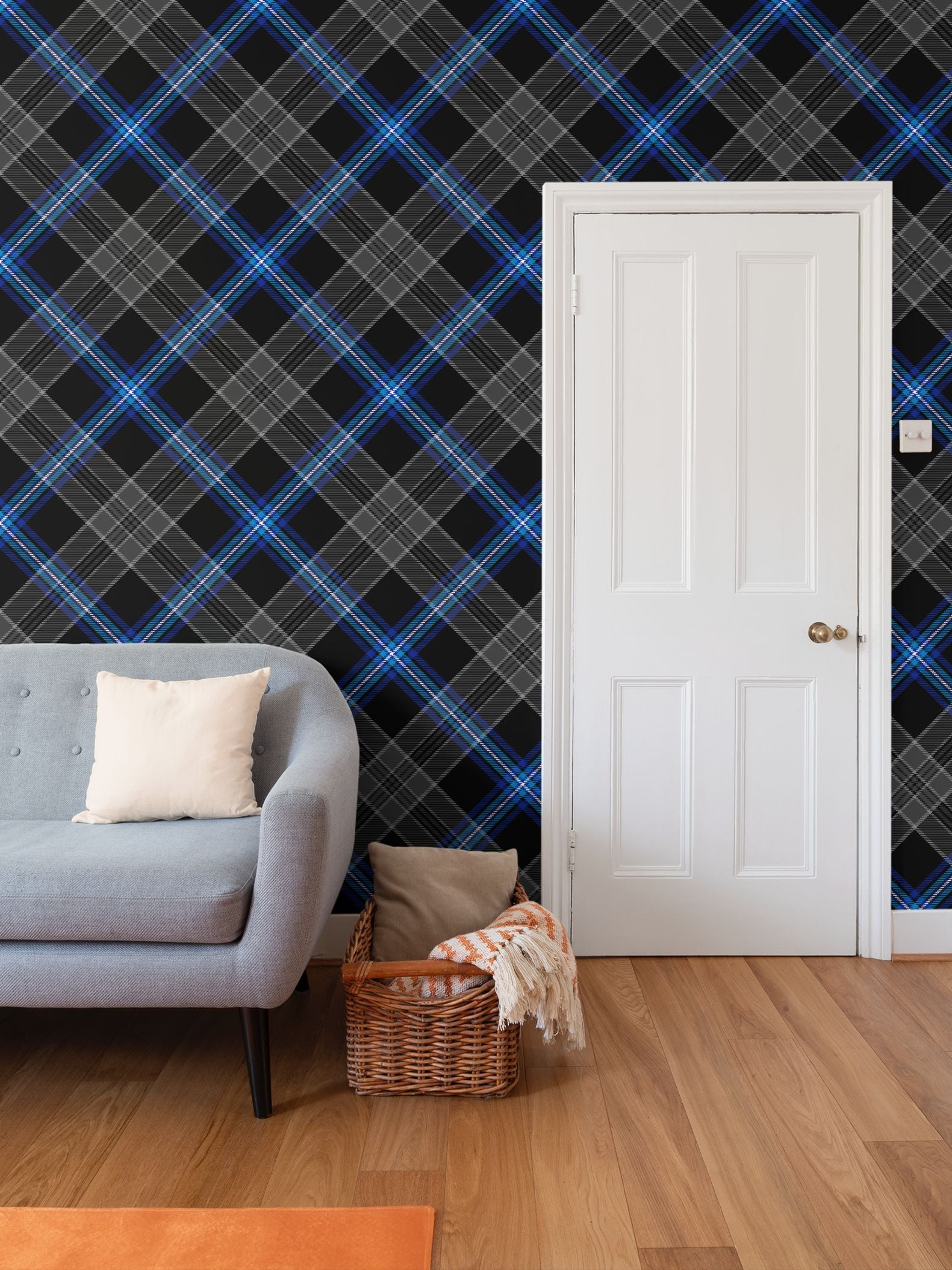 Earthrise Tartan Wallpaper - Diagonal
