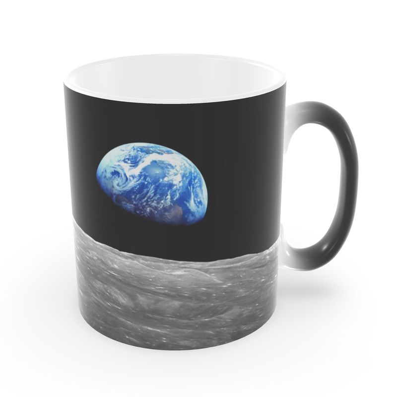 Earthrise Iconic Photo - Heat Changing Mug