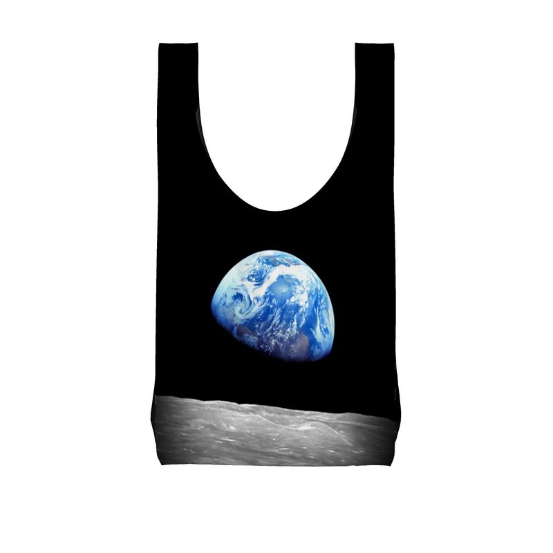 Earthrise Iconic Photo - Parachute Shopping Bag