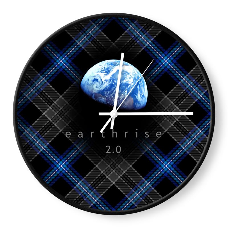 Earthrise 2.0 - Wall Clock - "Go For Launch!"