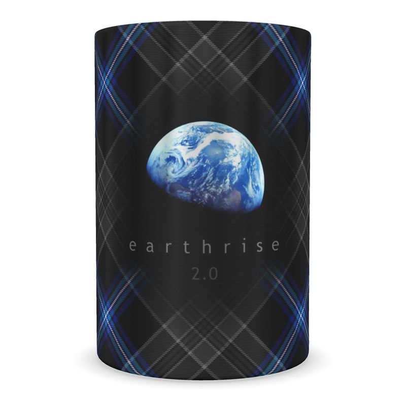 Earthrise 2.0 - Photo & Tartan Wine Bottle Cooler