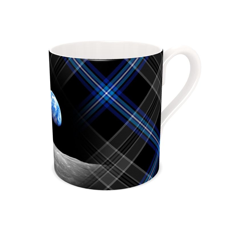 Earthrise Tartan 2.0 - Fine Bone China Mug - With Sett & Photo