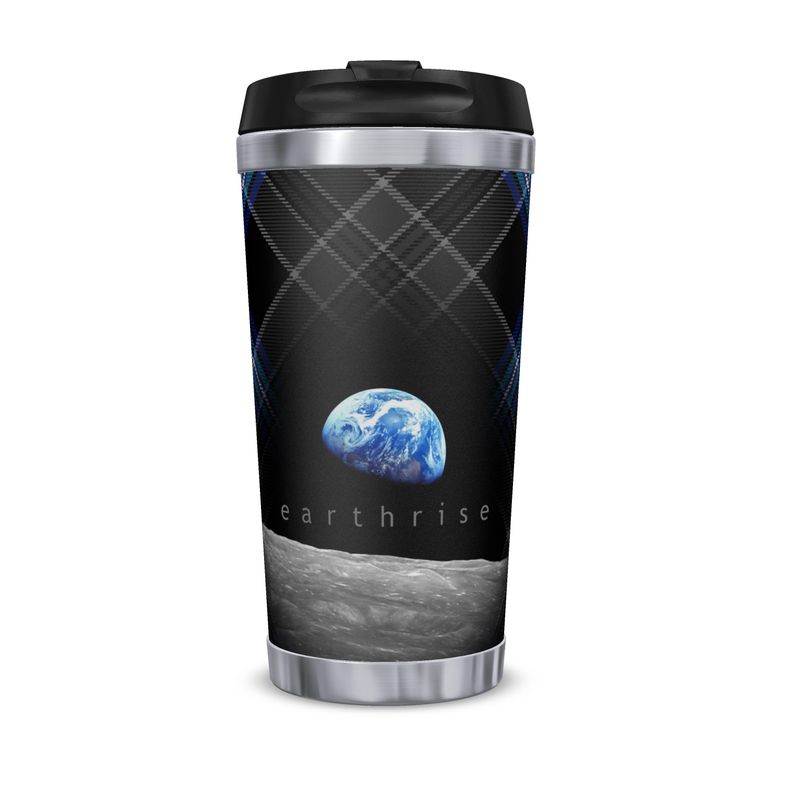Earthrise 2.0 - Travel Flask - with photo & sett - Earth