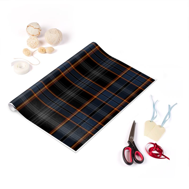 North Sea Oil Tartan Gift Wrap