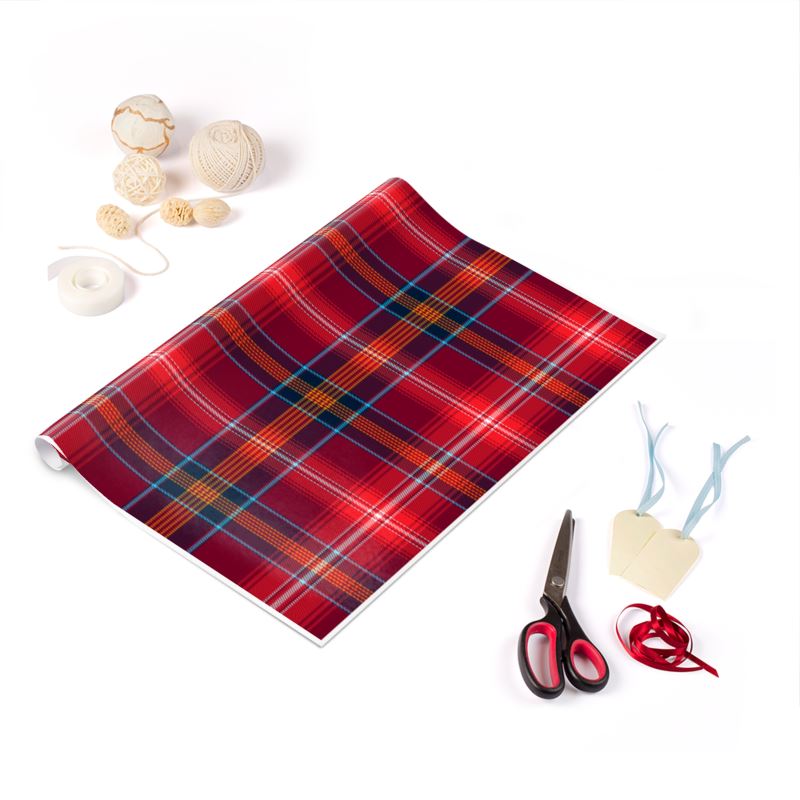 Red Lichtie Tartan Gift Wrap