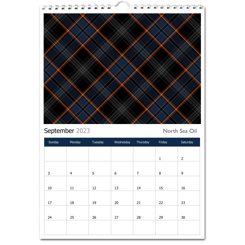Perpetual Tartan Calendar - 1/ Earthrise