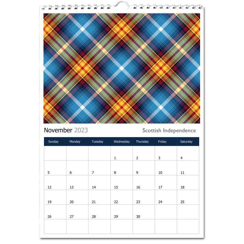 Perpetual Tartan Calendar - 1/ Earthrise