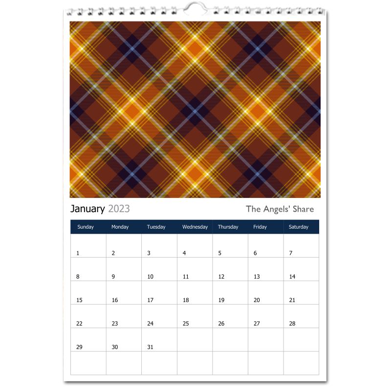 Perpetual Tartan Calendar - 1/ Earthrise