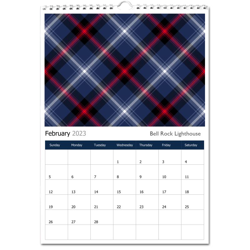 Perpetual Tartan Calendar - 1/ Earthrise