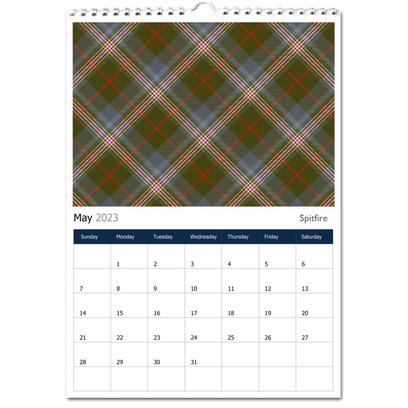 Perpetual Tartan Calendar - 1/ Earthrise