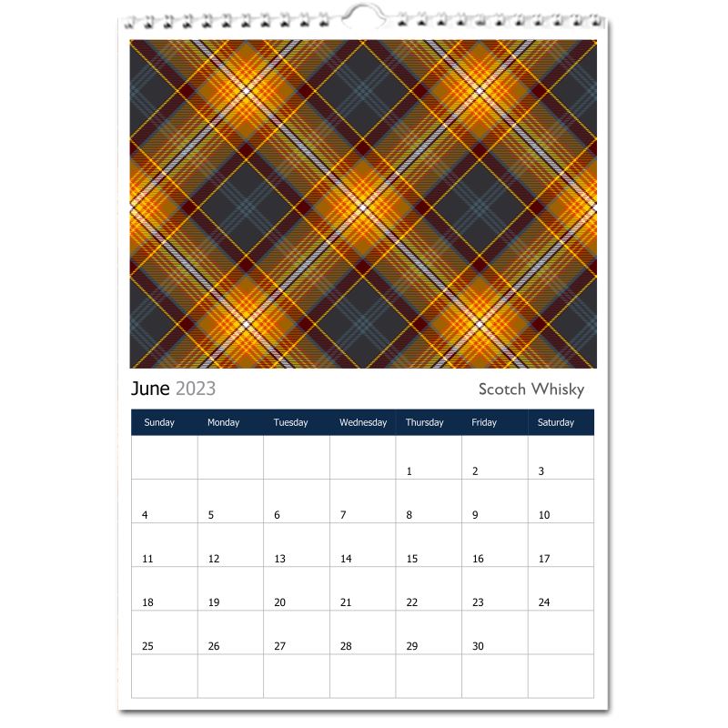 Perpetual Tartan Calendar - 1/ Earthrise