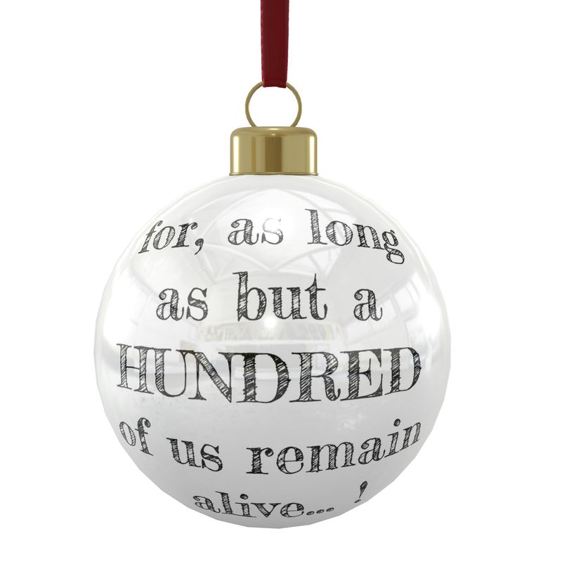 Declaration Bone China Christmas Bauble
