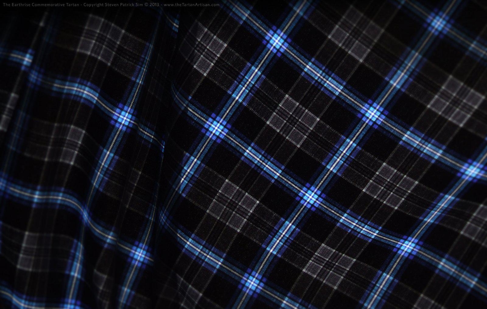 The Earthrise Tartan, backlit, supplied by Steven Patrick Sim