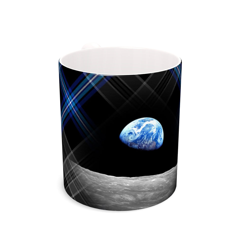 Earthrise Tartan 2.0 - Fine Bone China Mug - With Sett & Photo - 1