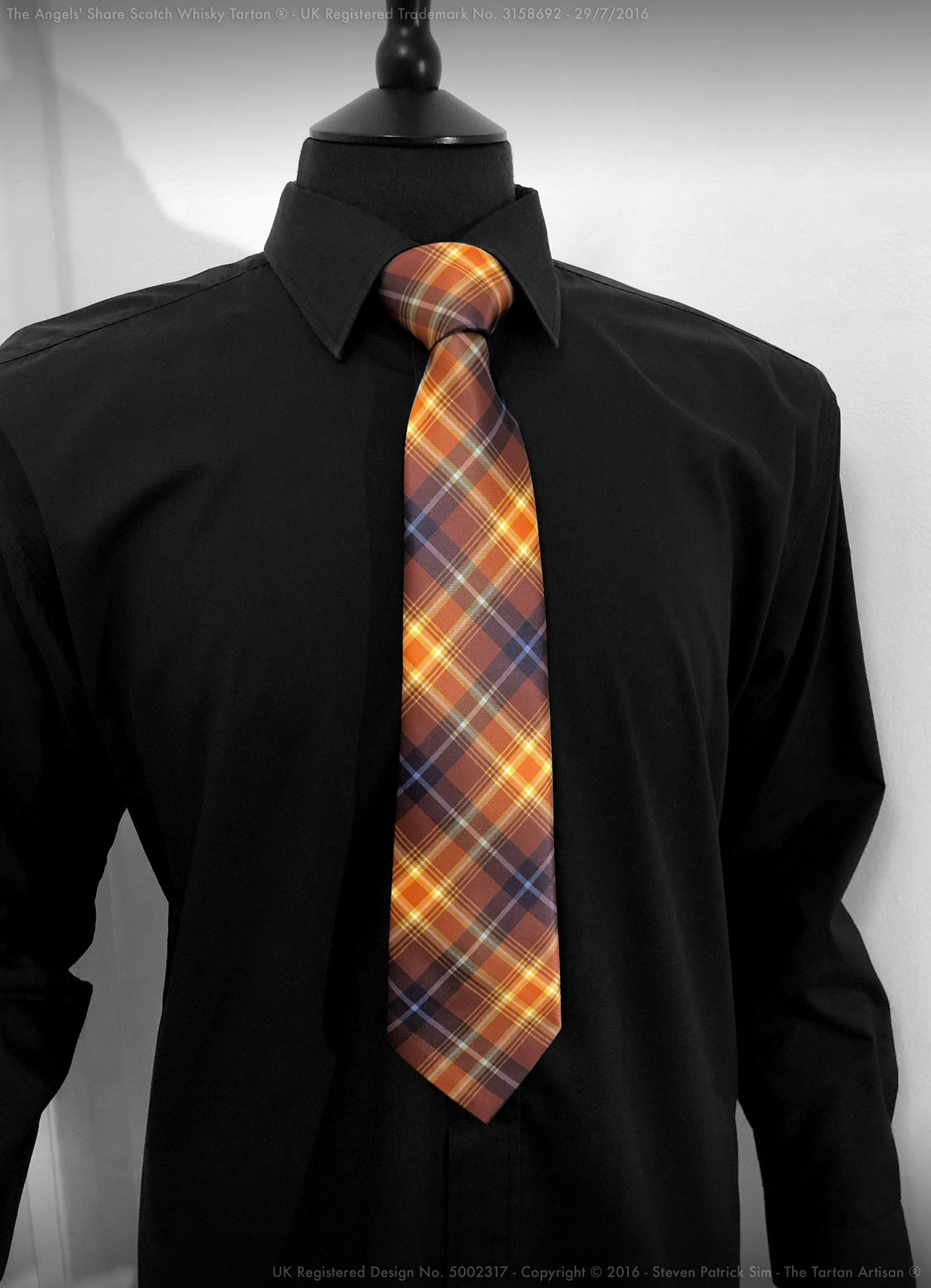 The Angels' Share Scotch Whisky Tartan Gents Neck Tie made in Scotland - an awesome gift idea