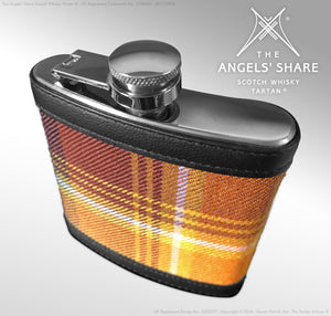 The Angels' Share - 6oz Stainless Steel Tartan Hip Flask