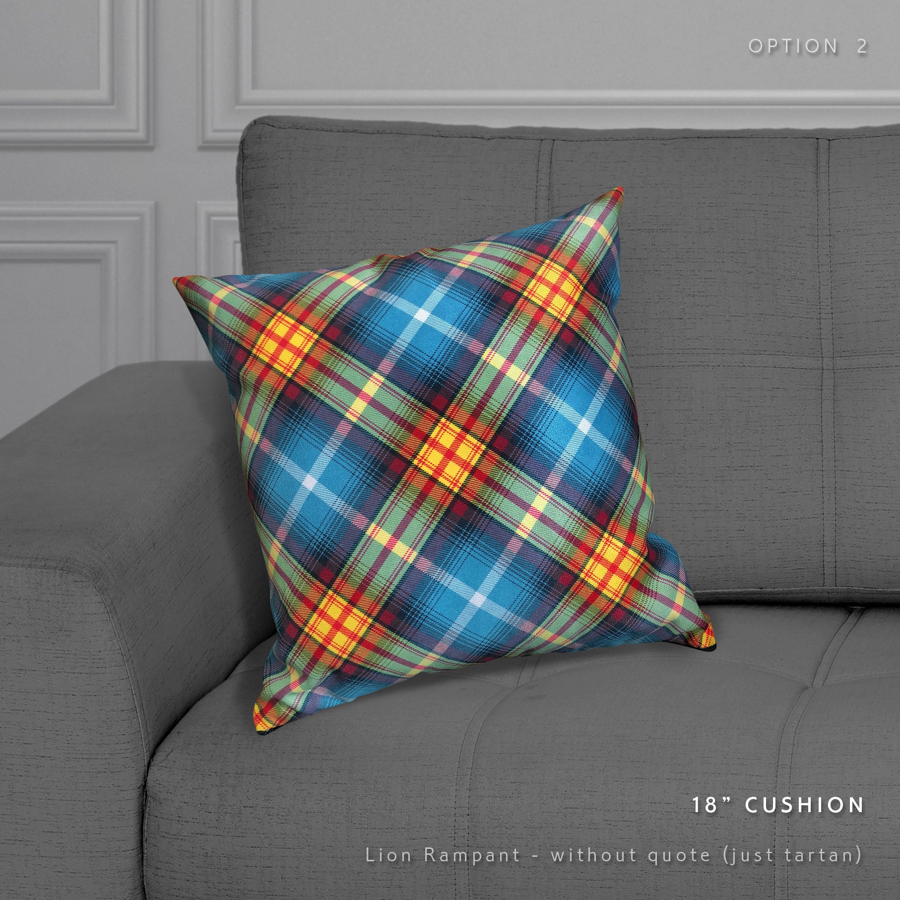 The Declaration of Arbroath Ancient Saltire tartan cushion