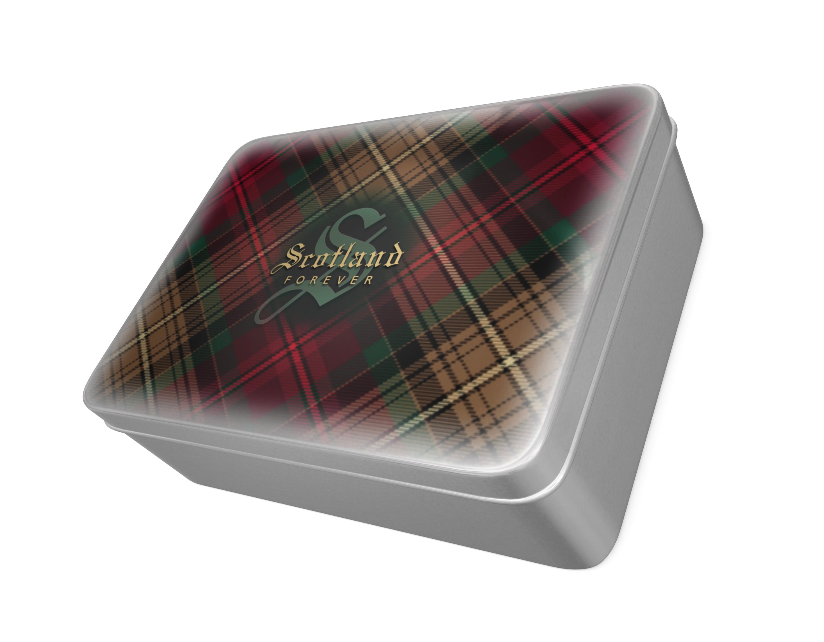 Scotland Forever - 7th Centennial Tartan Tequila Shot Glasses - with printed presentation tin emblazoned with tartan - Set of 6 glasses