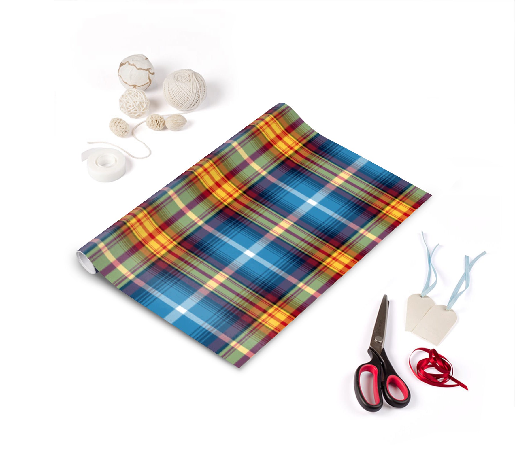 Designer wrapping paper exclusive to the Tartan Artisan ®. Featuring the Declaration of Scottish Independence Tartan, created in 2014 to commemorate the most treasured document in Scotland's history - the 'Declaration of Arbroath' dated 6th April 1320 - a letter from the Scottish Earls and Barons in support of King Robert the Bruce and his battle for Scottish independence