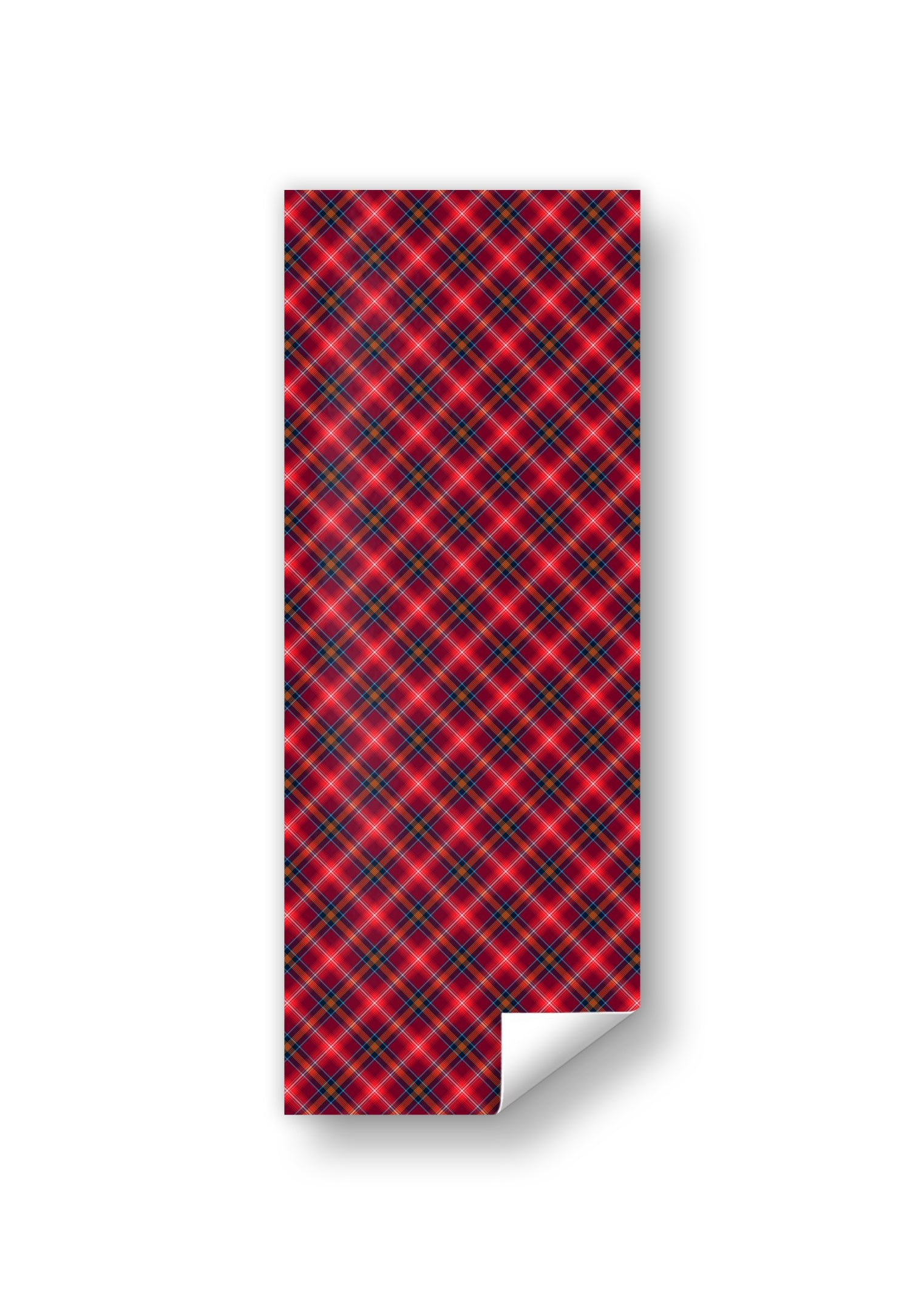 Red Lichtie Tartan Gift Wrap - Printed on the bias