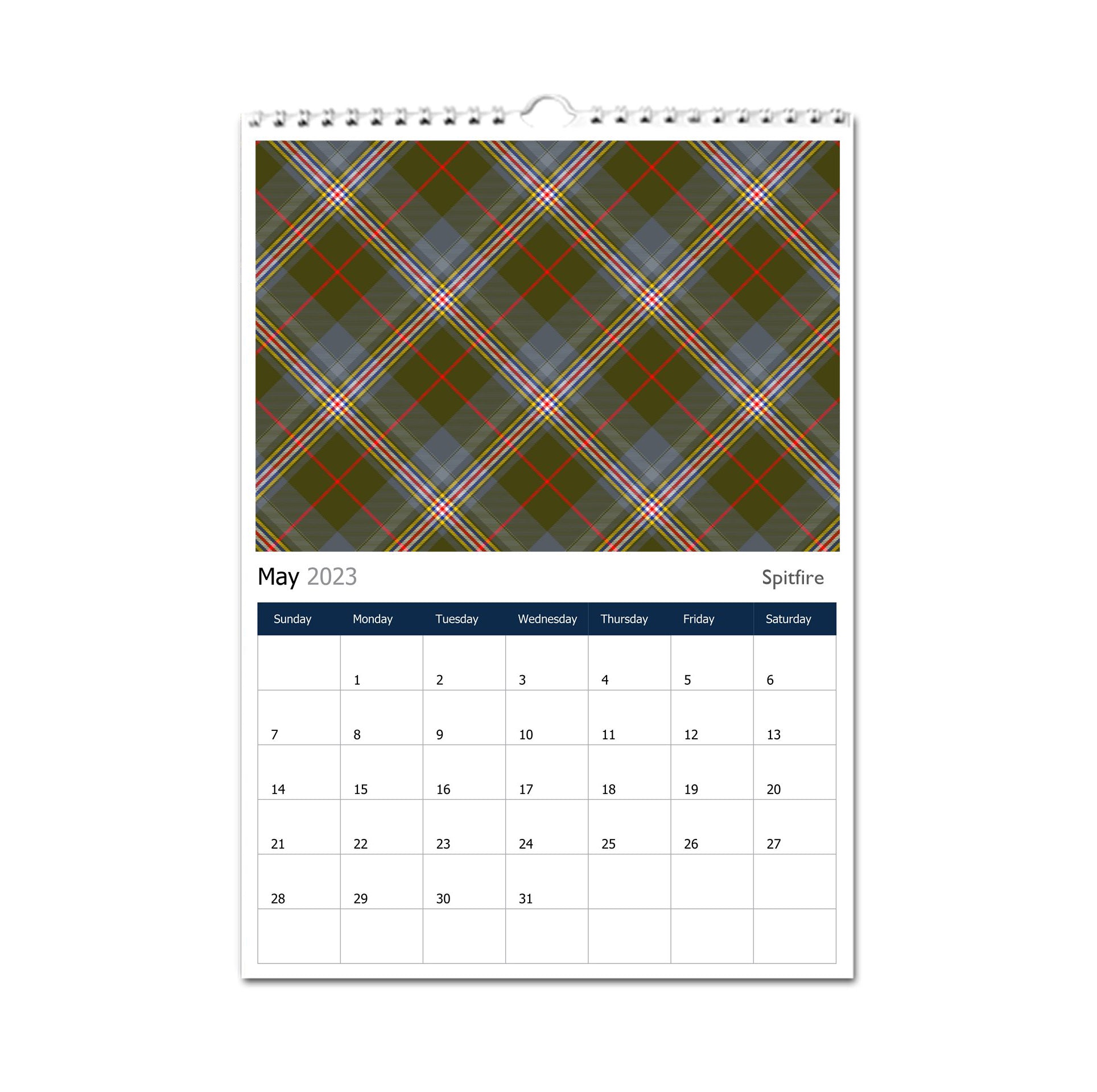The Tartan Artisan perpetual CALENDAR - Spitfire Edition