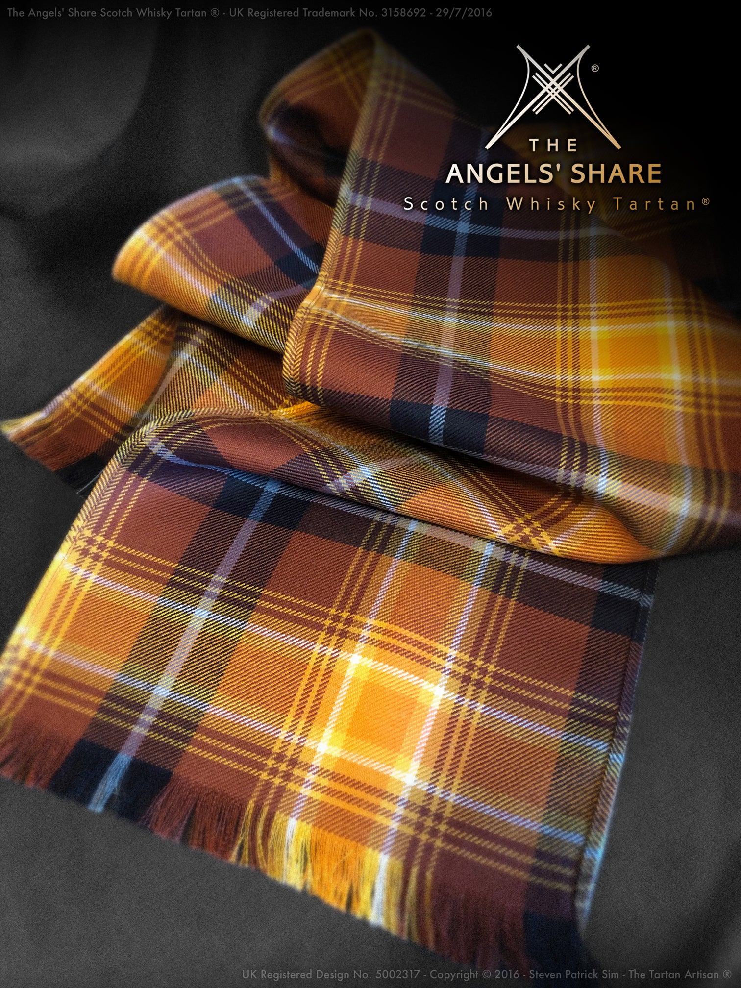 The Angels' Share Scotch Whisky Tartan® - Worsted Wool Scarf