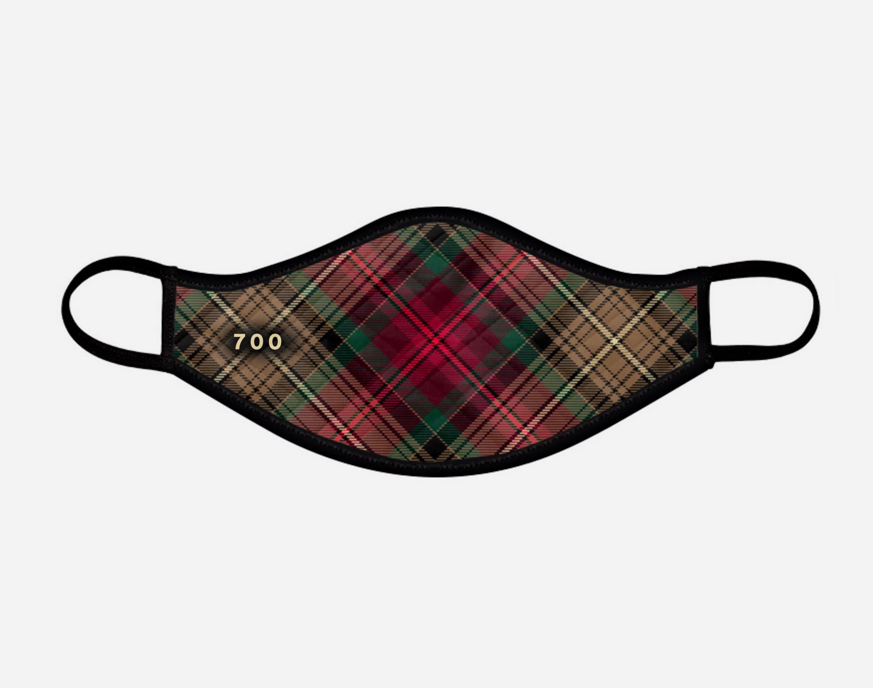 Declaration of Arbroath 7th Centennial 700th Anniversary 6th April 2020 Contoured Tartan custom printed face mask - Small - by the Steven Patrick Sim Tartan Artisan - Stevie Tartan Guy Arbroath, Scotland