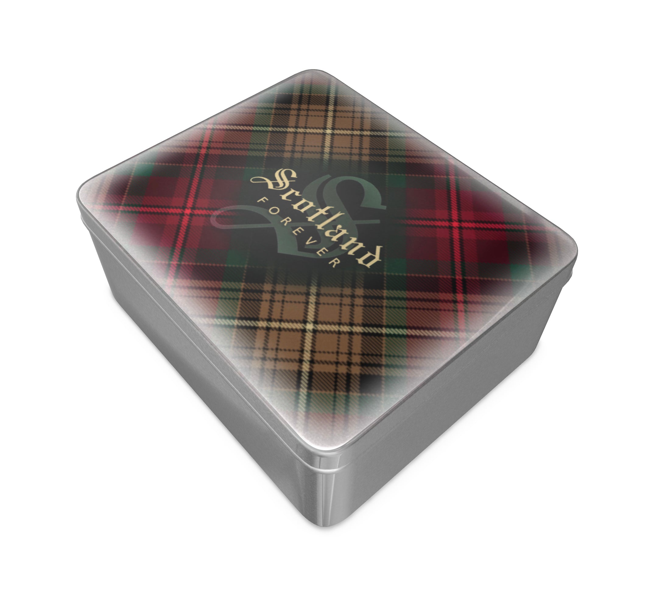Scotland Forever - 7th Centennial Tartan Tequila Shot Glasses - with printed presentation tin emblazoned with tartan