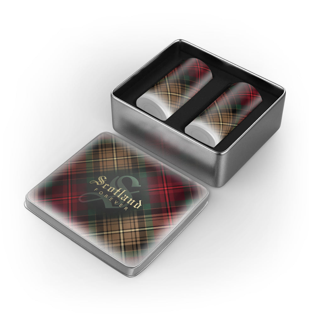 Scotland Forever - 7th Centennial Tartan Tequila Shot Glasses - exclusively available from the Tartan Artisan
