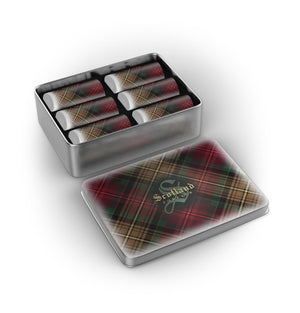 Scotland Forever - 7th Centennial Tartan Tequila Shot Glasses - exclusively available from the Tartan Artisan - Set of six glasses