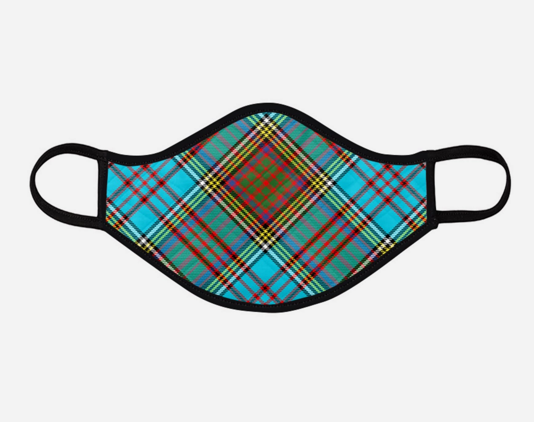 Anderson Ancient Tartan Custom Facemask - Large - by Steven Patrick Sim - the Tartan Artisan - Scotland Arbroath Angus
