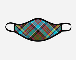 Anderson Ancient Tartan Custom Facemask - Small - by Steven Patrick Sim - the Tartan Artisan - Scotland Arbroath Angus