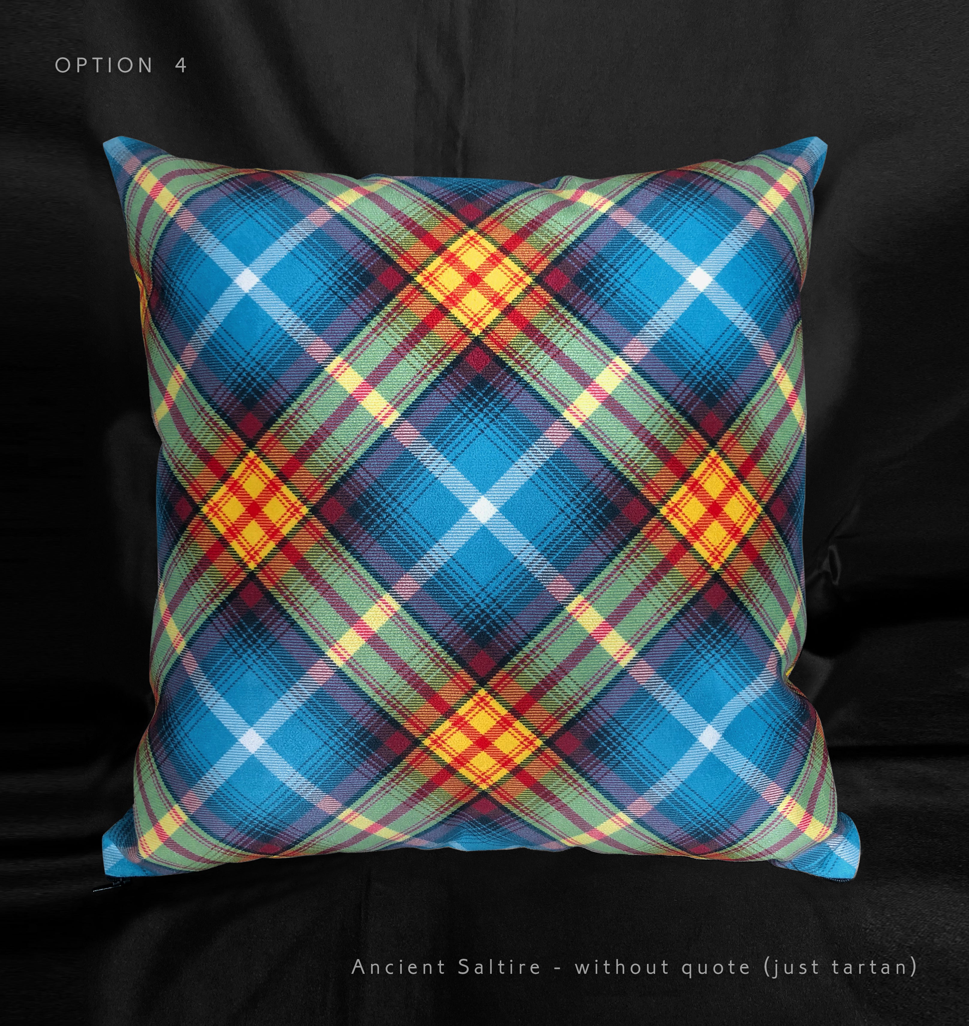 The Declaration of Arbroath tartan printed high quality cushion