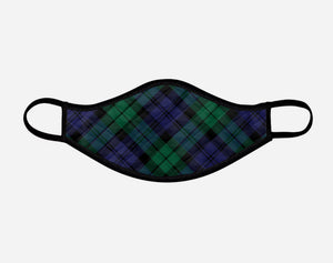 Black Watch Tartan Custom Facemask - Small - by Steven Patrick Sim - the Tartan Artisan - Scotland Arbroath Angus