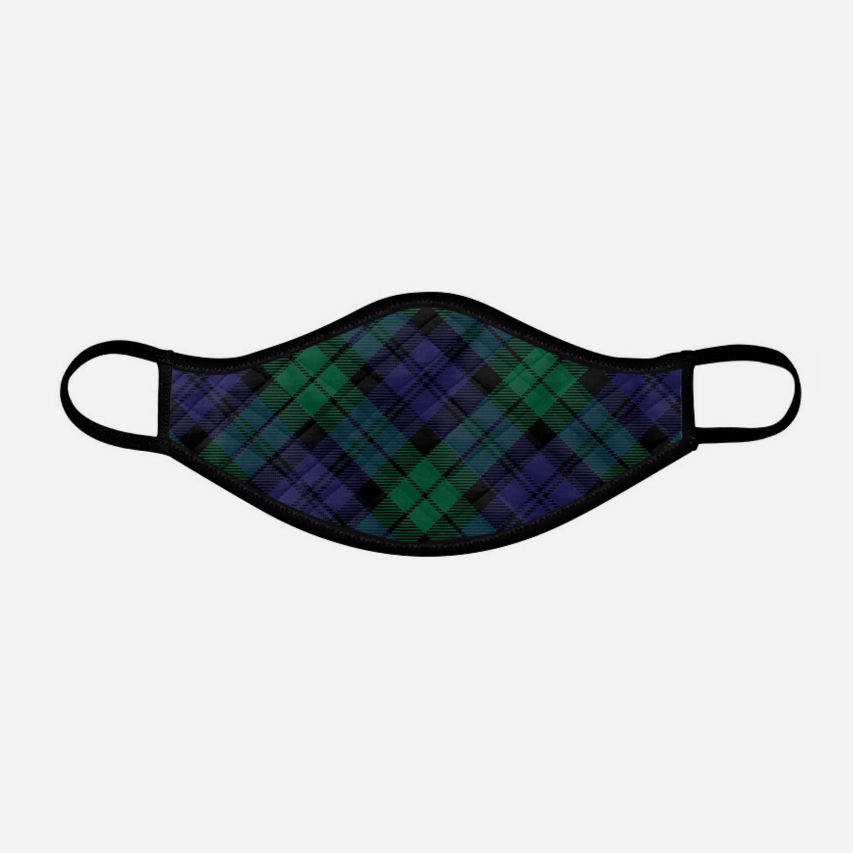 Black Watch tartan face mask covering cloth Steven Patrick Sim the Tartan Artisan - small