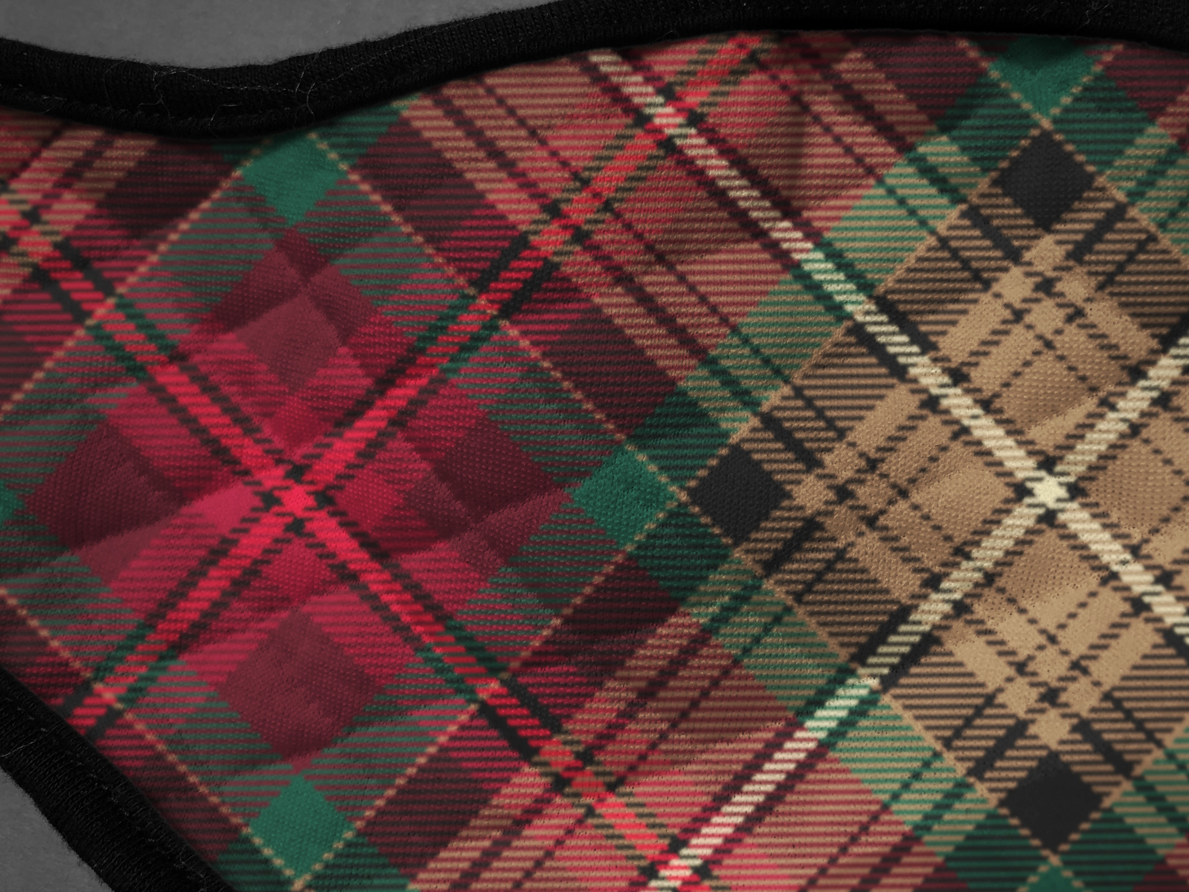 The Declaration of Arbroath 6th April 1320 700th Anniversary 7th Centennial Contoured Tartan - Scottish Saltire - Face Mask - material 1 large