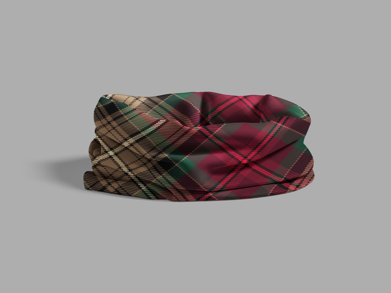 Declaration Tartan 700 Unisex Neck Gaiter - L - scrunched