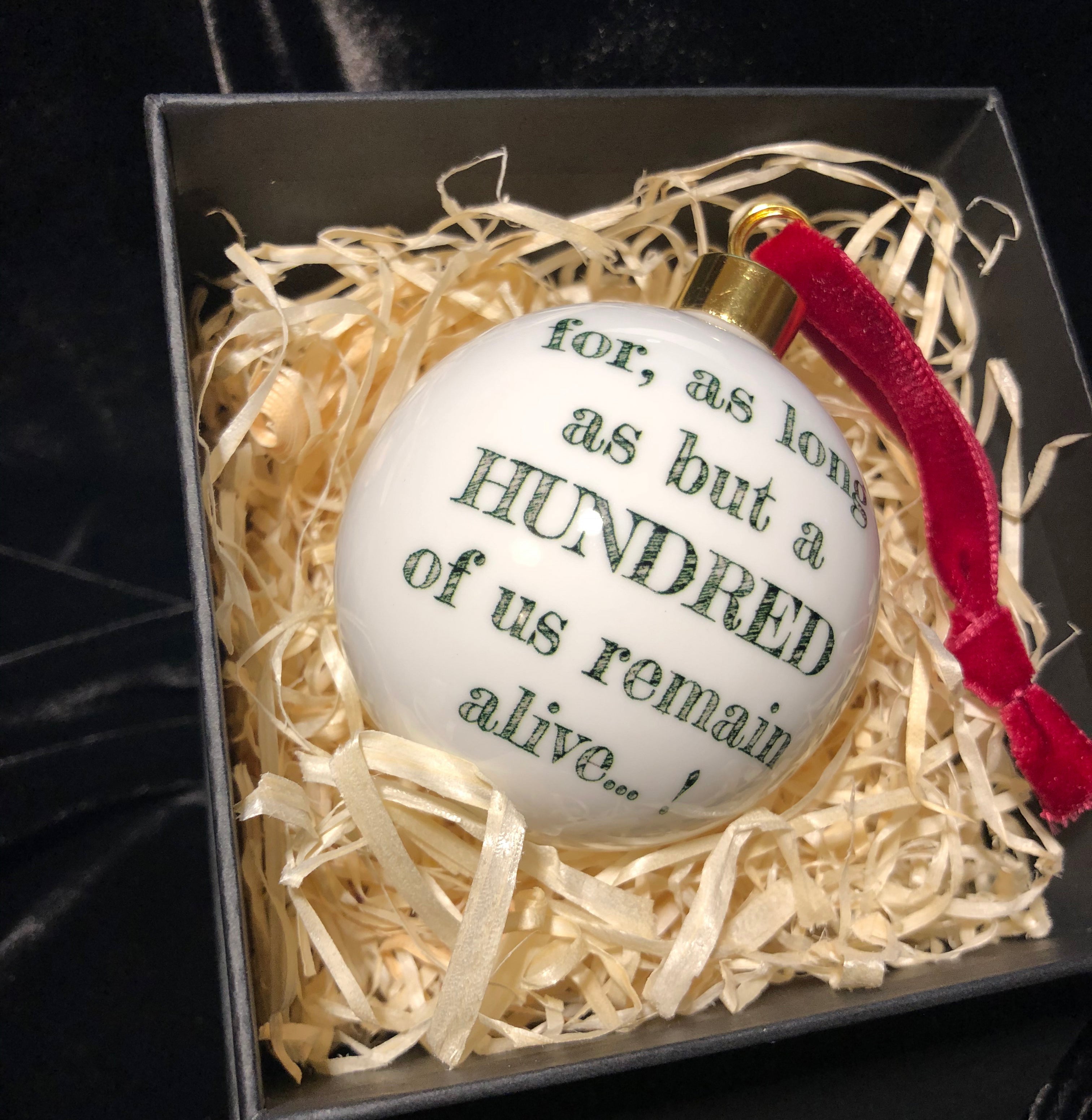 Declaration Tartan Christmas Bauble - by Steven Patrick Sim 3